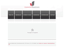 Tablet Screenshot of hannover-realestate.de